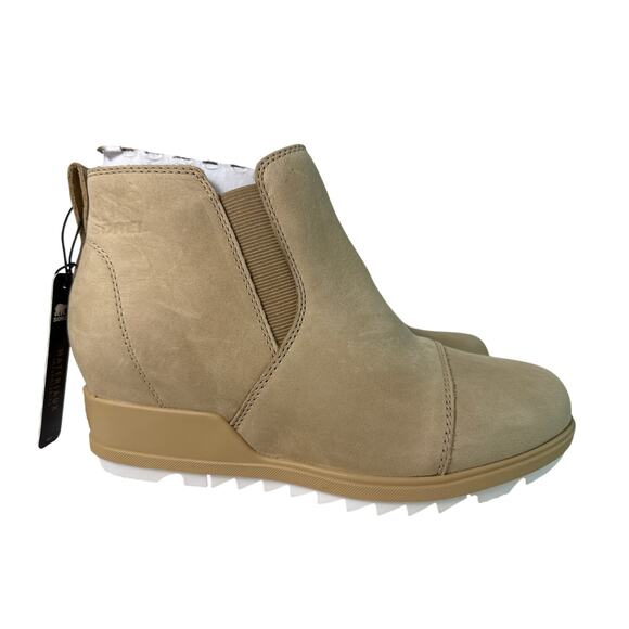 Sorel Evie Chelsea Boot Women's 7.5 Pull-On Waterproof Leather Canoe Sea Salt - Picture 1 of 10